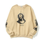 Jesus SAINT MXXXXXX logo crew-neck sweatshirt