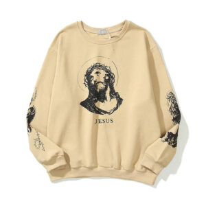 Jesus SAINT MXXXXXX logo crew-neck sweatshirt