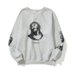 Jesus SAINT MXXXXXX logo crew-neck sweatshirt