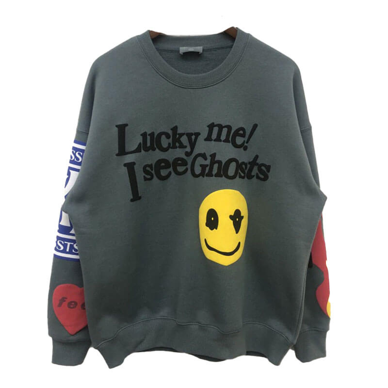 Kanye West Crewneck Lucky Me I See Ghost Sweatshirt Kanye West Crewneck Lucky Me I See Ghost Sweatshirt