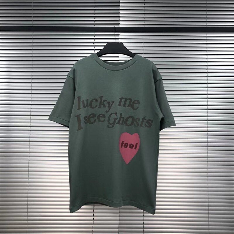 Kanye West T-shirts Men Women Lucky Me I See ghost Kanye West T-shirts Men Women Lucky Me I See ghost