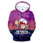 Kids See Ghosts Cartoon 3D Hoodie