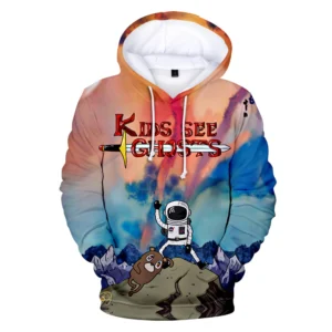 Kids See Ghosts Cartoon 3D Hoodie