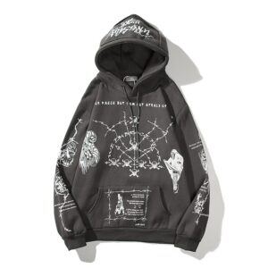 Kids See Ghosts Smiley Flame Hoodie