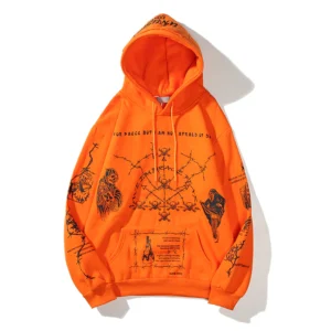 Kids See Ghosts Smiley Flame Hoodie