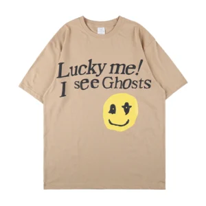 Lucky Me I See Ghost Smiley Tshirt