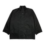 YGEBB Coated Cotton Light Parka In True Black