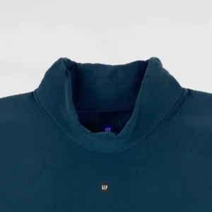 YGEBB High Neck Logo Sweater In Dark Blue