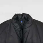 YGEBB Round Jacket V1 In Coated Cotton Black