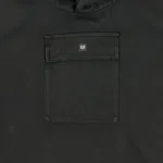 YGEBB Sateen Hooded Anorak In Black