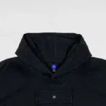 YGEBB Sateen Hooded Anorak In Black