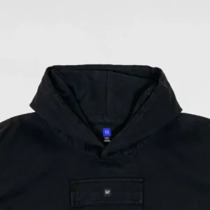 YGEBB Sateen Hooded Anorak In Black