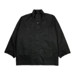 YGEBB Coated Cotton Light Parka Jacket – True Black