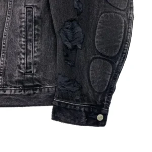 YGEBB Padded Denim Jacket – Washed Grey