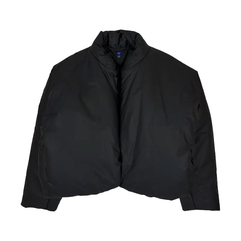YGEBB Round Jacket V1 In Coated Cotton Black YGEBB Round Jacket V1 In Coated Cotton Black