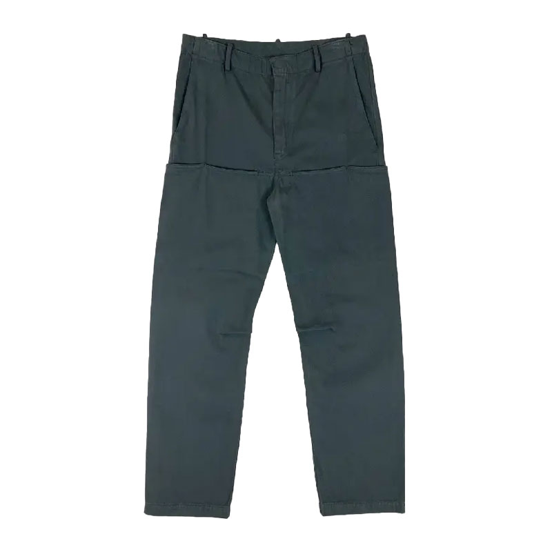 YGEBB Sateen Cargo Pants In Dark Green YGEBB Sateen Cargo Pants In Dark Green