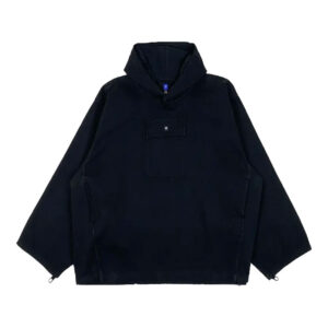 YGEBB Sateen Hooded Anorak In Black