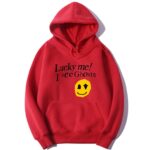 Lucky Me I See Ghosts print Hoodie