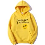 Lucky Me I See Ghosts print Hoodie