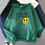 Lucky Me I See Ghosts print Hoodie